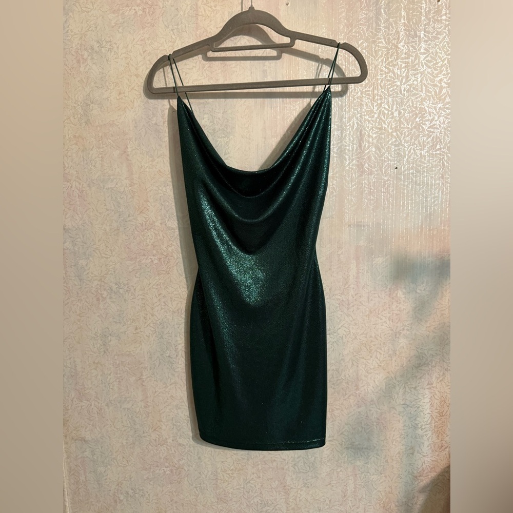 Windsor Sparkle Velvet Hunter Green Body-Con, Sexy Party Dress. Sz Medium